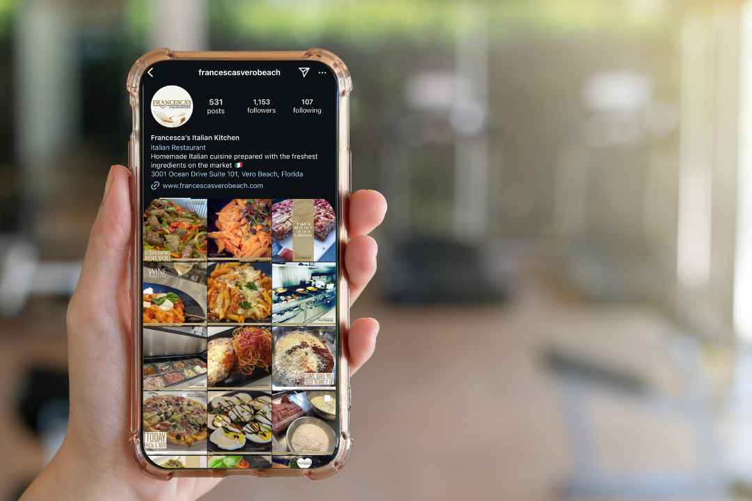 Italian restaurant branding social media